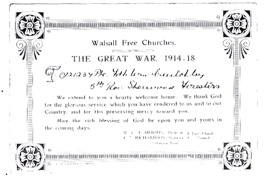 Welome Home 1918